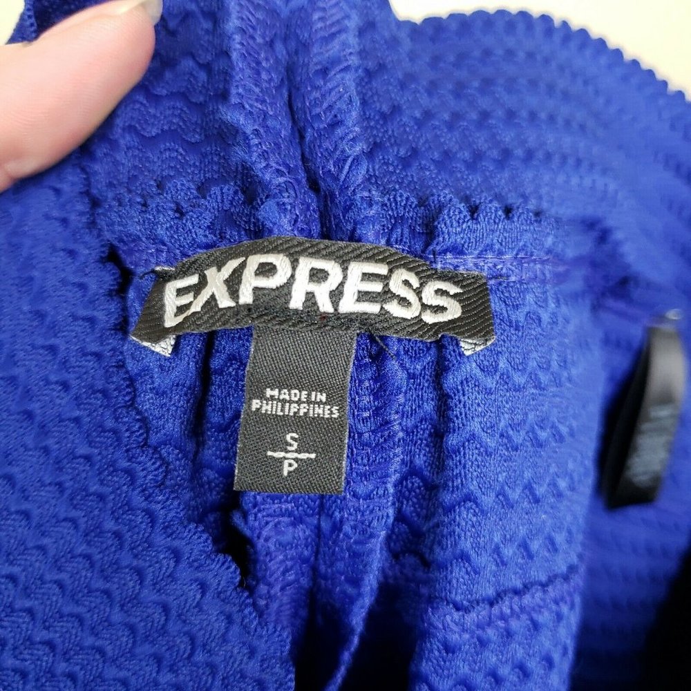 SOLDExpress Blue Pleated A Line Skirt Poly/Rubber - Picture 5 of 5